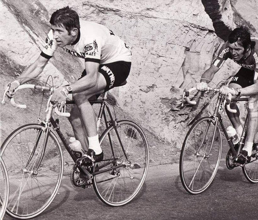Frans Verbeek leading Roger de Vlaeminck