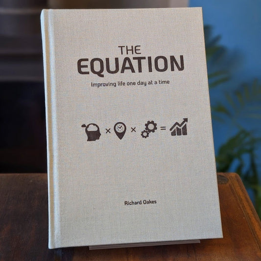 An image showing the front cover of The Equation - a book by Richard Oakes