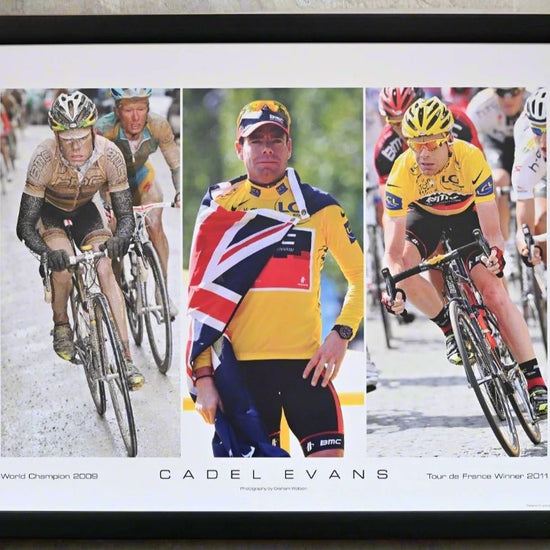 Cadel Evans. 2009 World Champion, 2011 Tour de France Champion, and proud Australian.