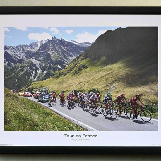A breakaway climbs the Colle dell Agnello on stage 18 of the Tour de France in 2011.