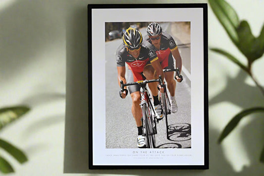Lance Armstrong goes on the attack during Stage 4 of the 2010 Santos Tour Down Under.