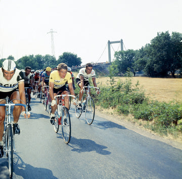 Maertens in all his might in the yellow jersey at the 1976 Tour de France