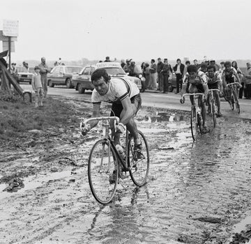 Bernard Hinault riding Paris-Roubaix