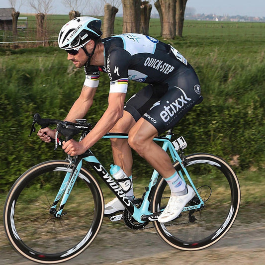 Tom Boonen winning Paris Roubaix in 2012