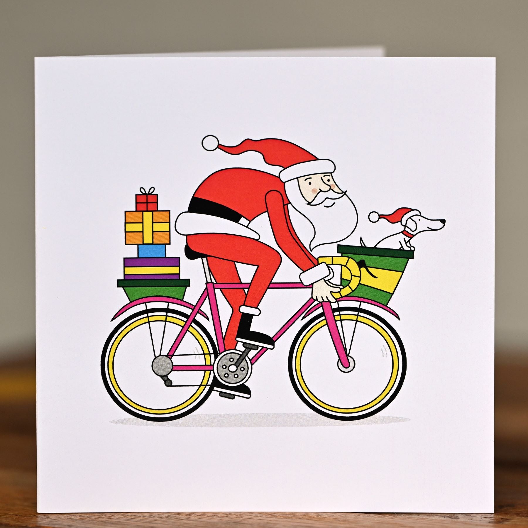 Bespoke Cycling Christmas Card by Alan Heighton