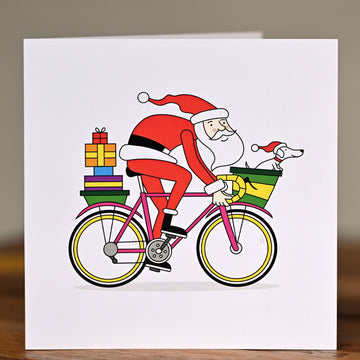 Bespoke Cycling Christmas Card by Alan Heighton