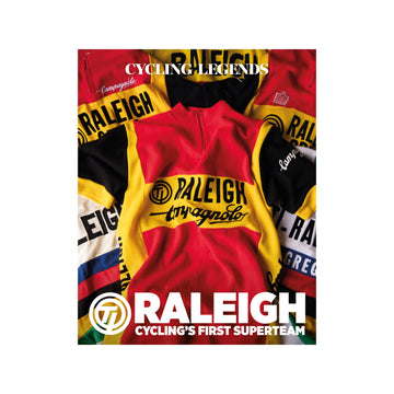 Cover of the Cycling Legends Illustrated Book on cycling's first superteam - TI-Raleigh, written by Chris Sidwells. 