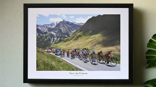 A breakaway climbs the Colle dell Agnello on stage 18 of the Tour de France in 2011.