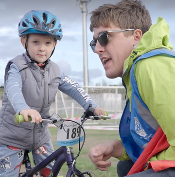 Kids Grass track cycling