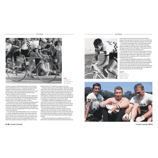 Cycling Legends 01 Tom Simpson by Chris Sidwells - Tom Simpson sits with Jacques Anquetil and Rudi Altig just weeks before Tom's death on the Ventoux
