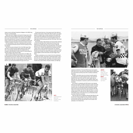 Cycling Legends 01 Tom Simpson by Chris Sidwells - Tom Simpson with Barry Hoban and journalist Rene De Latour