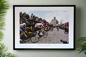 Climbing the Muur van Geraardsbergen in 2010 during the Tour of Flanders