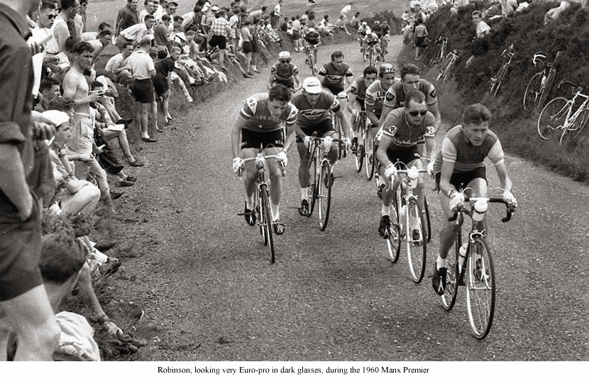 Image of 1960 Manx Premier RR Brian Robinson St Raphael 2nd in line. 