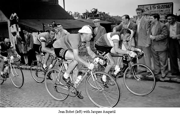 Image of Jean Bobet with Jacques Anquetil