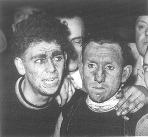 Winning Flanders at 19. Rik (left) with Briek Schotte