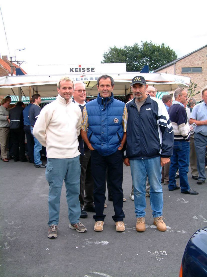 Roger De Vlaeminck (centre) and Graham Webb (right)